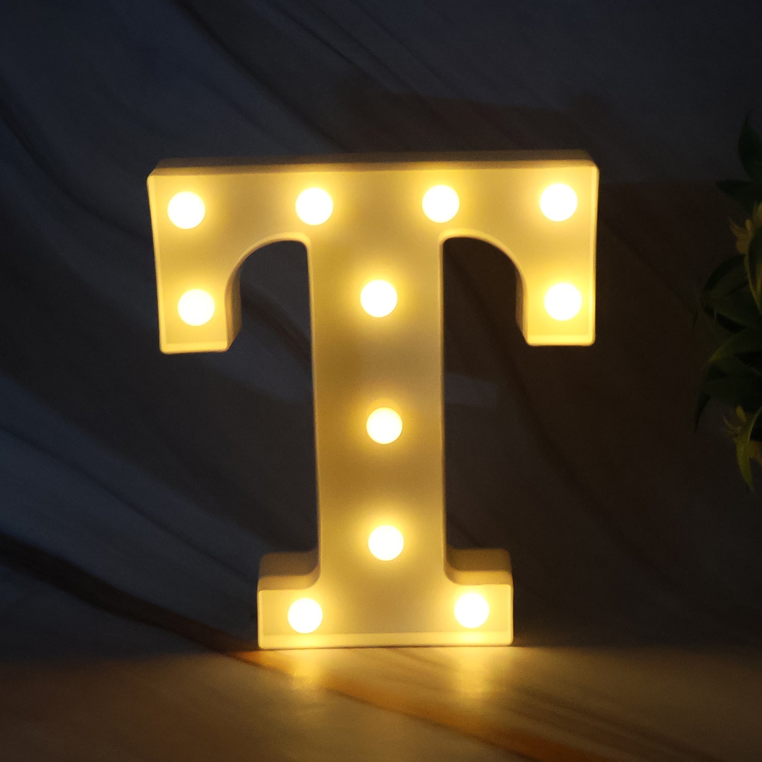 Decorative LED Marquee Alphabet Letter Light “T” (1 Pc) Decorative LED Marquee Alphabet Letter Light “T” (1 Pc)